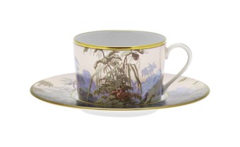 Haviland, Le Brésil, Cappuccino cup and saucer