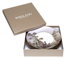 Haviland, Le Brésil, Set of 4 dessert plates