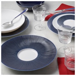 Jaune de Chrome, Bolero Blue, Dessert plate