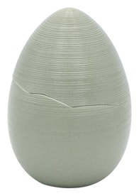 J.L Coquet, Hémisphère Kaki Green, Porcelain egg small