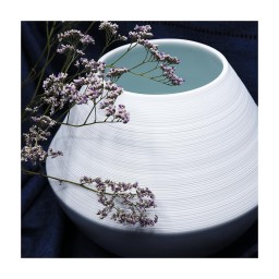 J.L Coquet, Hémisphère Storm Blue, Vase, small