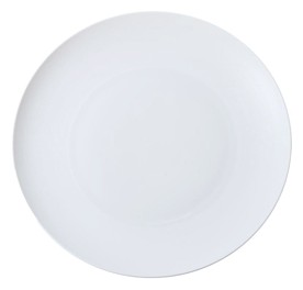 J.L Coquet, Hémisphère White Satin, Flat dish, maxi