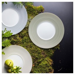 J.L Coquet, Hémisphère Kaki Green, Oval platter