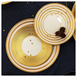 J.L Coquet, Hémisphère Gold, Dessert plate