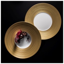 J.L Coquet, Hémisphère Gold, Dessert plate