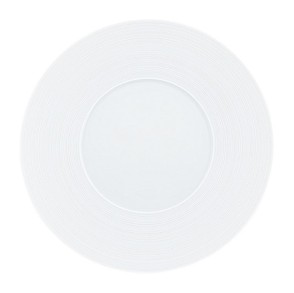 J.L Coquet, Hémisphère White Satin, Dessert plate