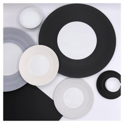 J.L Coquet, Hémisphère Storm Blue, Rim soup plate, small