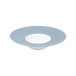 J.L Coquet, Hémisphère Storm Blue, Rim soup plate, small