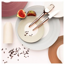 J.L Coquet, Hémisphère Storm Blue, Rim soup plate, small