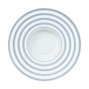 J.L Coquet, Hémisphère Storm Blue, Rim soup plate, small