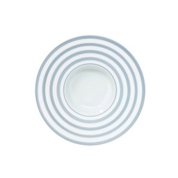J.L Coquet, Hémisphère Storm Blue, Rim soup plate, medium