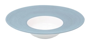 J.L Coquet, Hémisphère Storm Blue, Rim soup plate, medium