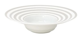 J.L Coquet, Hémisphère Grey, Rim soup plate, medium