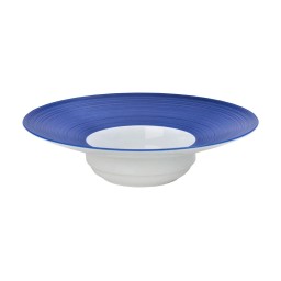 J.L Coquet, Hémisphère Royal Blue, Rim soup plate, large