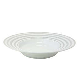 J.L Coquet, Hémisphère Grey, Rim soup plate, large