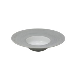 J.L Coquet, Hémisphère Grey, Rim soup plate, large