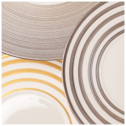 J.L Coquet, Hémisphère Platinum, Pasta plate, medium