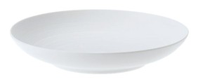 J.L Coquet, Hémisphère White Satin, Pasta plate, medium