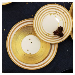 J.L Coquet, Hémisphère Gold, Bread and butter plate