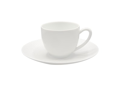 J.L Coquet, Bolero White Satin, Coffee saucer