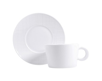 Bernardaud, Organza White, Breakfast cup and saucer