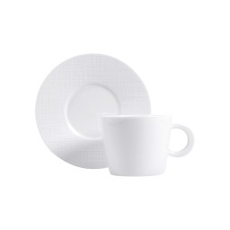 Bernardaud, Organza White, Tea cup and saucer