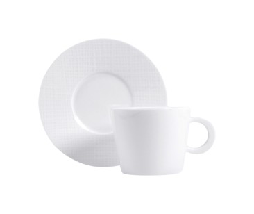 Bernardaud, Organza White, Tea cup and saucer