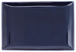 Jaune de Chrome, Bolero Blue, Rectangular tray, large