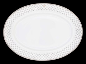 Robert Haviland & C. Parlon, Home Platinum, Oval platter 36 cm