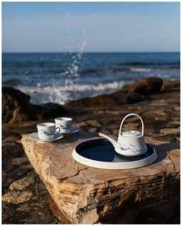 Hering Berlin, Ocean, Cappuccino cup with saucer