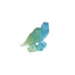 Daum, Univers Animaliers, Budgerigars couple