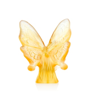 Daum, Univers Animaliers, Papillon jaune-ambre