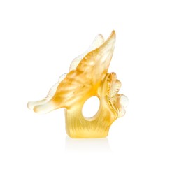 Daum, Univers Animaliers, Papillon jaune-ambre