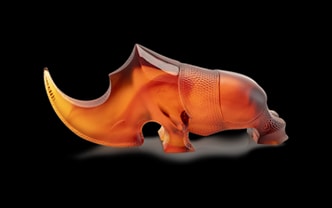 Daum, Univers Animaliers, Ongava Rhinoceros by Gé Pellini, 125 ex