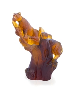 Daum, Univers Animaliers, Leopard pencil holder