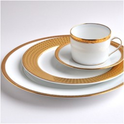 Bernardaud, Athena Gold, Rim soup plate