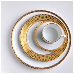 Bernardaud, Athena Gold, Accent Salad plate