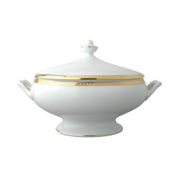 Bernardaud, Athena Gold, Covered vegetable dish