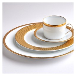 Bernardaud, Athena Gold, Cream cup and saucer