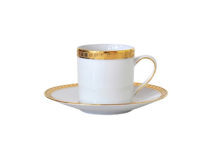 Bernardaud, Athena Gold, Espresso cup and saucer