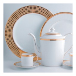 Bernardaud, Athena Gold, Espresso cup and saucer