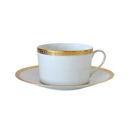 Bernardaud, Athena Gold, Breakfast cup and saucer