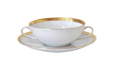 Bernardaud, Athena Gold, Cream cup and saucer