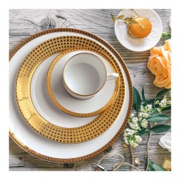 Bernardaud, Athena Gold, Tea cup and saucer