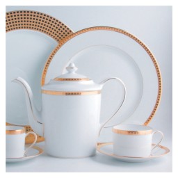 Bernardaud, Athena Gold, Tea cup and saucer