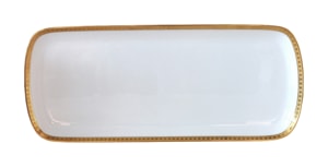 Bernardaud, Athena Gold, Rectangular cake platter