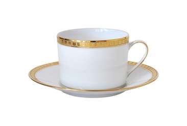 Bernardaud, Athena Gold, Tea cup and saucer