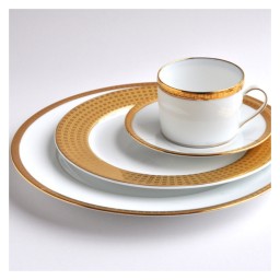 Bernardaud, Athena Gold, Tea cup and saucer