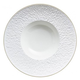 Raynaud, Minéral Gold Rim, Deep plate with rim large