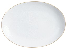 Raynaud, Minéral Gold Rim, Oval platter medium